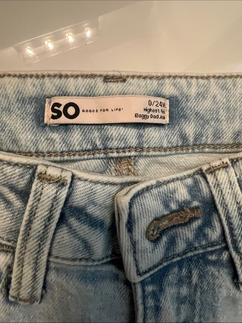 SO Light Blue Baggy Dad Jeans - Women's